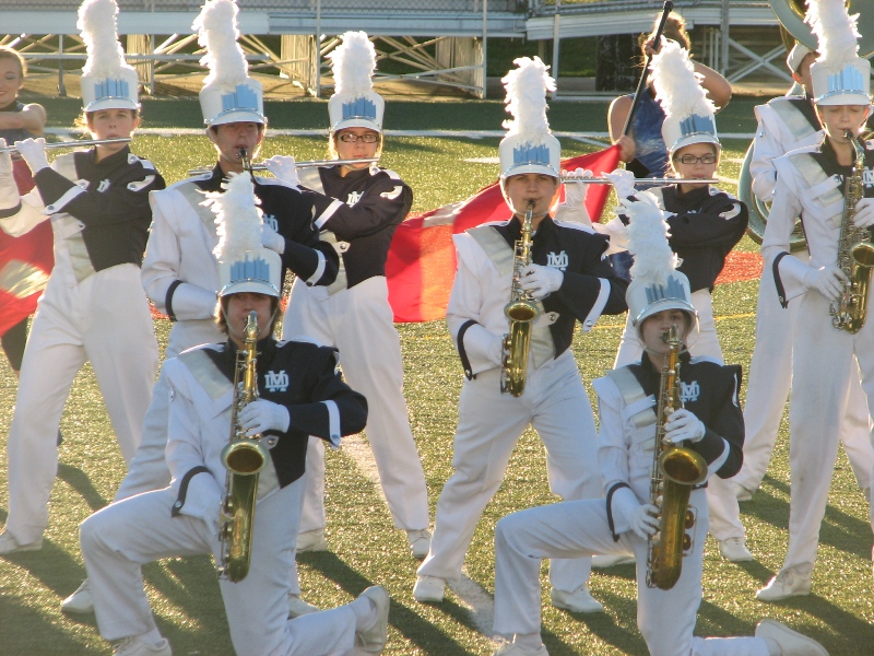 The Mater Dei Marching Knights participated in their first competition of the marching season in Edwardsville on Saturday, September 22. The Marching Knights won Best Percussion and earned 2nd Place in their class. 